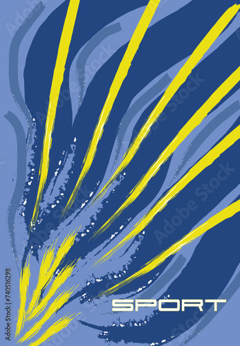 grunge abstract background with dark blue and yellow paint elements.vector ai 10 free download