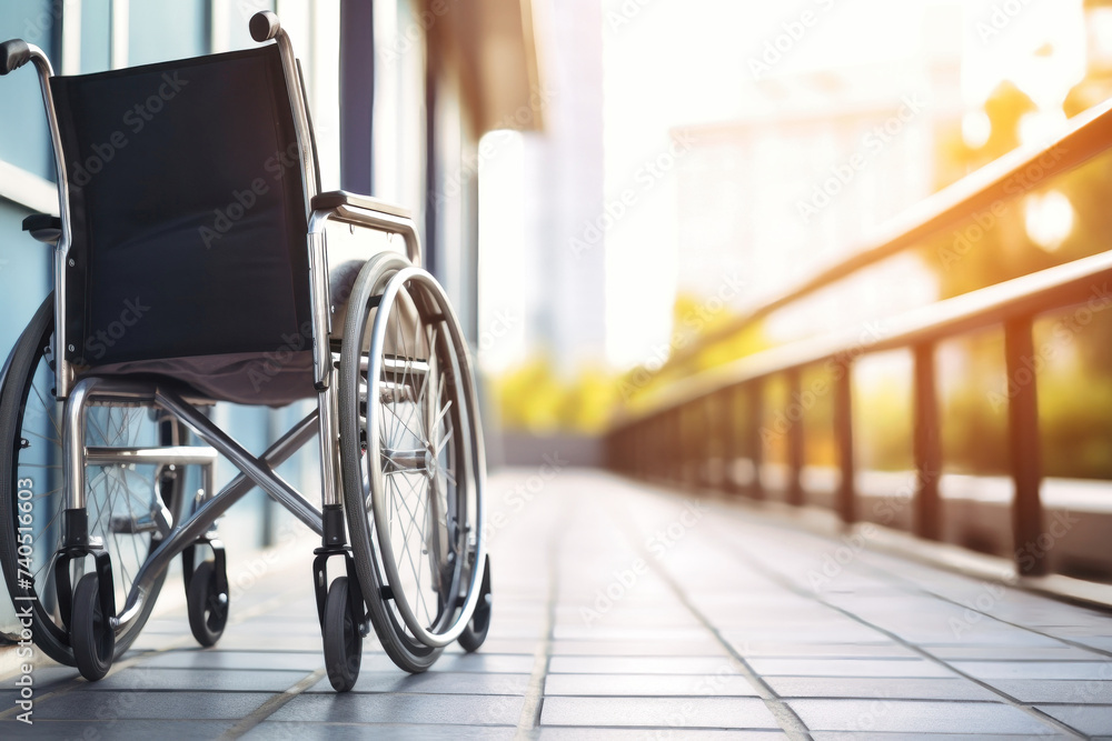 Wheelchair Outside Building