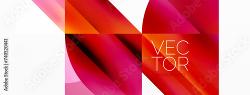 Minimalist background with square-tiled geometric circles, symphony of precise patterns. Interlocking shapes create tranquil yet captivating backdrop, blending modernity and structured elegance