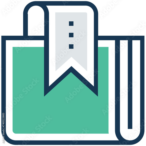 Modern flat icon of bookmark 