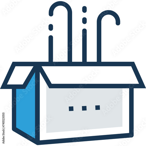 Flat icon design of solution