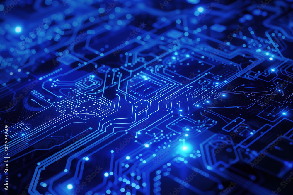 Abstract technology background in blue tones Abstract technology background in blue tones