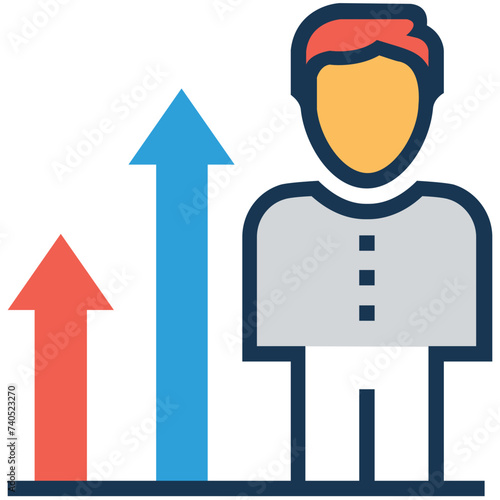 An effective icon in flat vector 