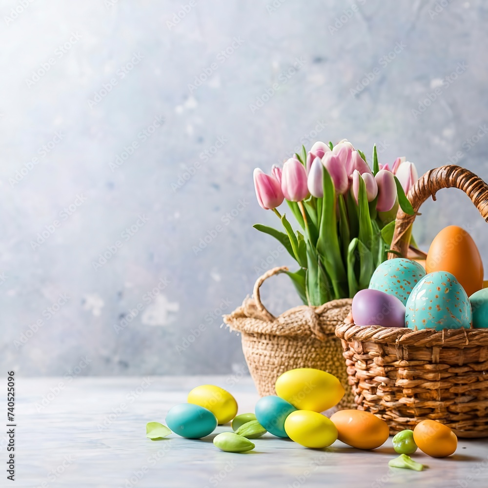 Kitchenware. Easter background. Easter. Banner. copy space
