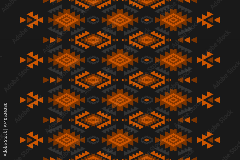 Carpet ethnic ikat pattern art. Geometric ethnic ikat seamless pattern in tribal. Mexican style. Design for background, wallpaper, illustration, fabric, clothing, carpet, textile, batik, embroidery. Carpet ethnic ikat pattern art. Geometric ethnic ikat seamless pattern in tribal. Mexican style. Design for background, wallpaper, illustration, fabric, clothing, carpet, textile, batik, embroidery.