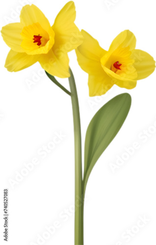 Daffodil clipart. A cute Daffodil flower icon.