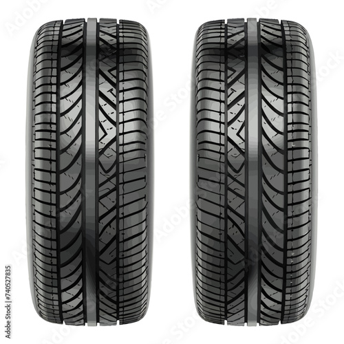 Vector tire marks texture with grunge effect, splashes. Black monochrome tread prints Generative Ai