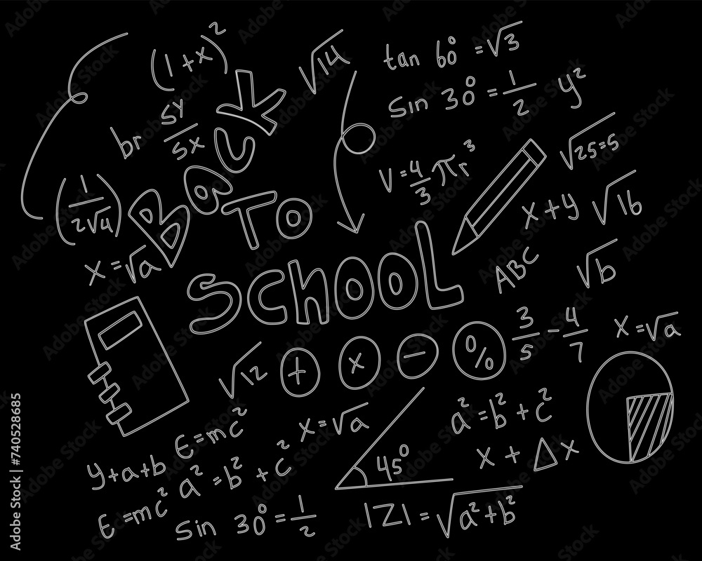 realistic math chalkboard background illustration
realistic math chalkboard background illustration