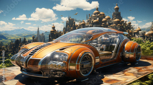 Travel back in time with classic cars on city streets Fast and vintage automobiles for a retro road trip like no other Transport in style, generative AI