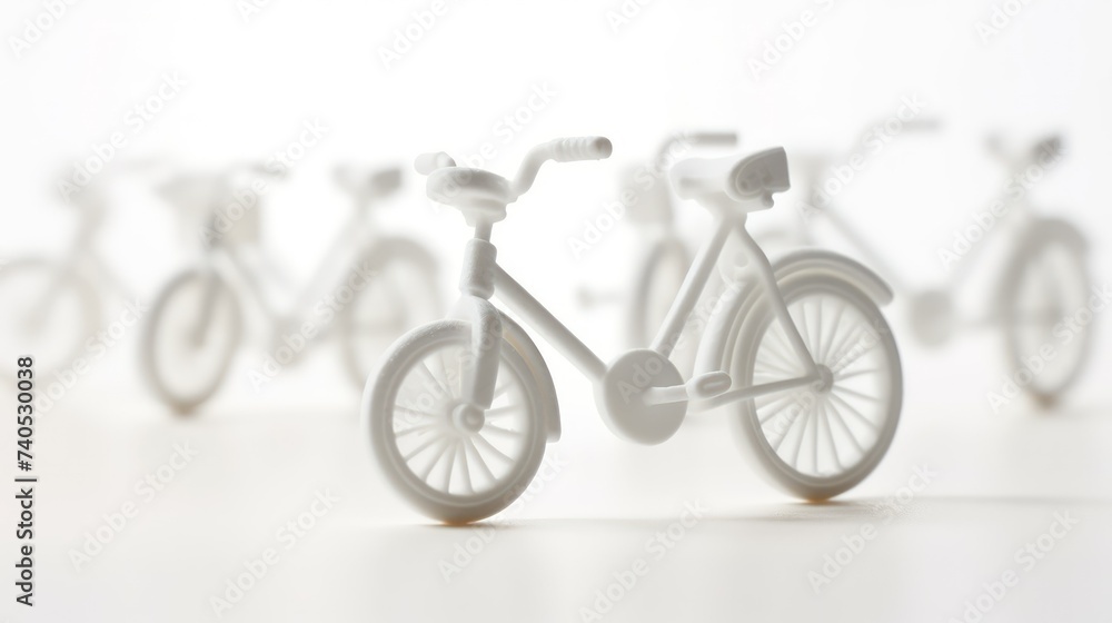 Fototapeta premium bicycle on a white background