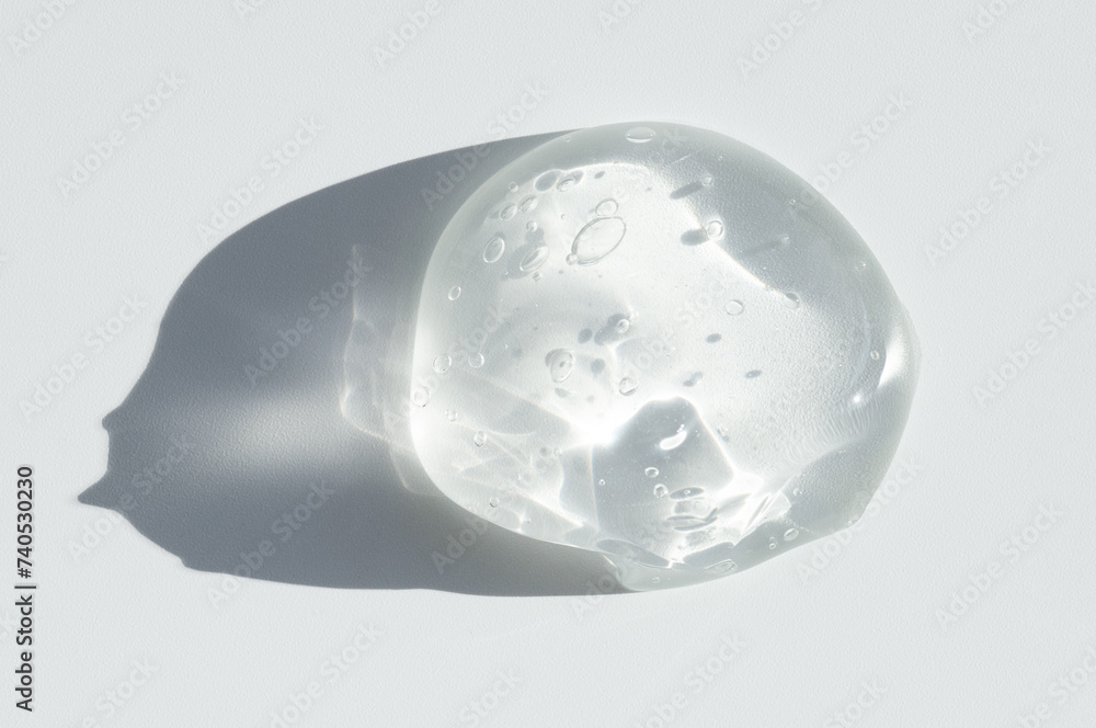 cosmetic smears cream gel texture on a light background cosmetic smears cream gel texture on a light background