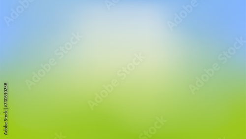 Nature Gradient backdrop with bright Sunlight. Abstract spring green blurred background. Summer Ecology concept for your graphic design, banner or poster. Vector illustration