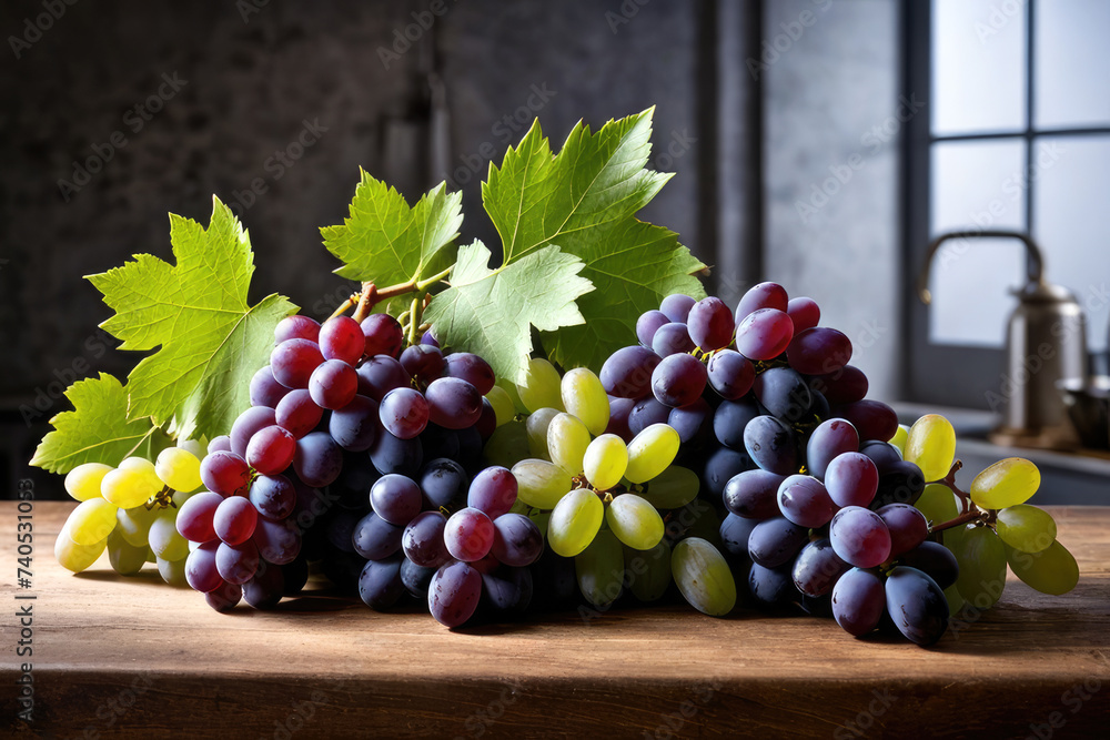 Grapes, generated by artificial intelligence Grapes, generated by artificial intelligence