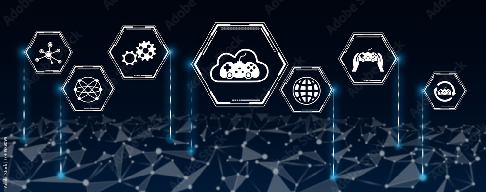 Concept of cloud gaming Concept of cloud gaming
