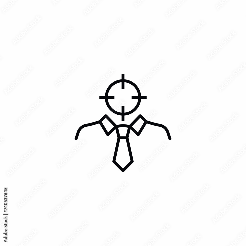 Target Aim Audience SEO Candidate Headhunt Vector Icon Sign Symbol Target Aim Audience SEO Candidate Headhunt Vector Icon Sign Symbol
