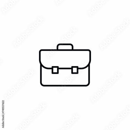 Portfolio Bag Vector Icon Sign Symbol