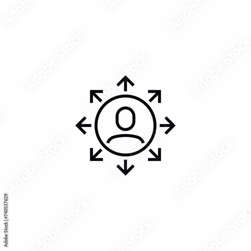 Active Comprehensive Developed Person Vector Icon Sign Symbol