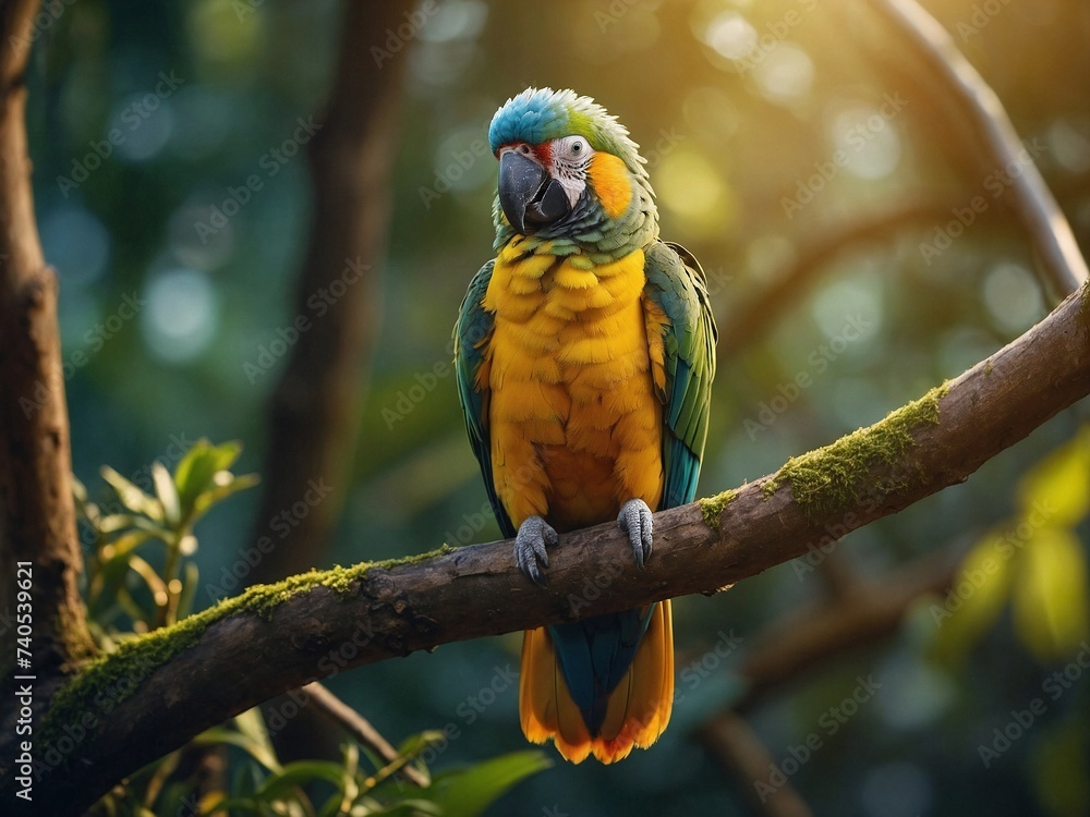 Obraz premium Parrot in the wild
