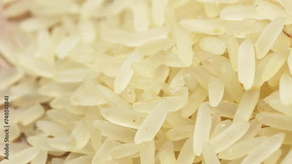 tas de riz blanc cru, en gros plan tas de riz blanc cru, en gros plan