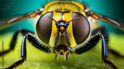 Close up view of the eyes a Tabanus abdominalis horsefly