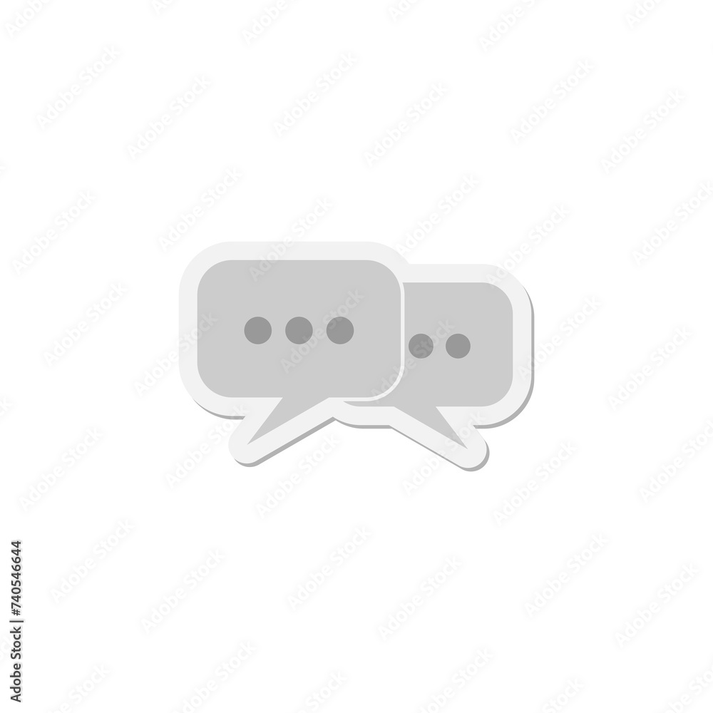 Fototapeta premium Speech bubbles icon. Forum icon isolated on transparent background