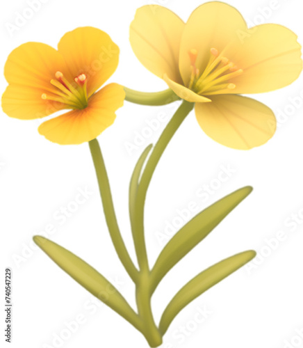 Primrose clipart. A cute Primrose flower icon. © Pram