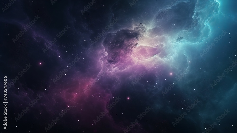 Nebula somewhere in Milky way. Deep space image, science fiction fantasy in high resolution ideal for wallpaper and print.