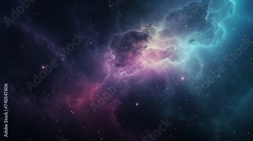 Nebula somewhere in Milky way. Deep space image, science fiction fantasy in high resolution ideal for wallpaper and print. photo
