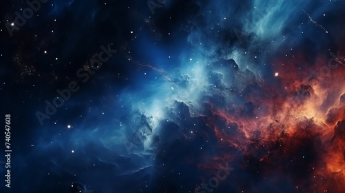 Nebula somewhere in Milky way. Deep space image  science fiction fantasy in high resolution ideal for wallpaper and print.