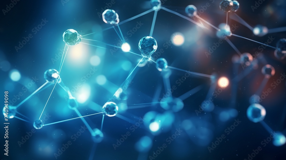 Nucleus, Atoms, Elements or Molecules light science abstract blur background Nucleus, Atoms, Elements or Molecules light science abstract blur background