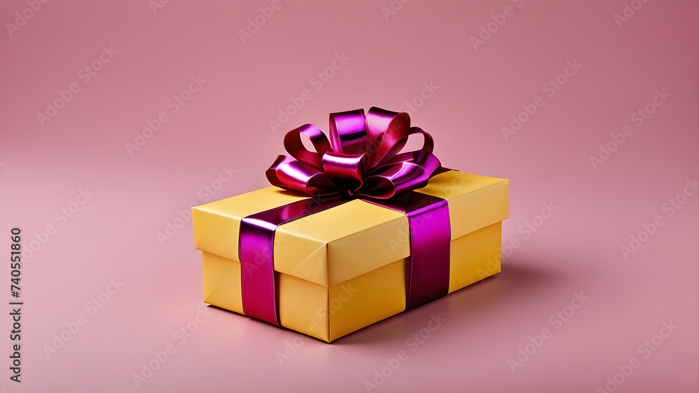 Obraz premium gift, box, present, ribbon, celebration, Generative AI