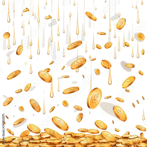 raining money illustration