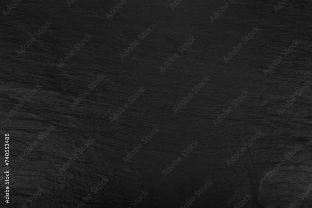Fototapeta premium Black Stone Texture Background, Grey Slate Tile, Rough Rock Surface, Natural Black Slate Plate