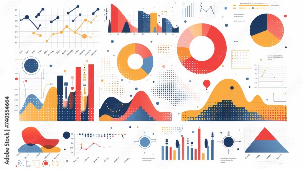 Obraz premium Mapping Data Insights: Using Graphs for Information Visualization
