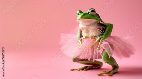frog in a dress