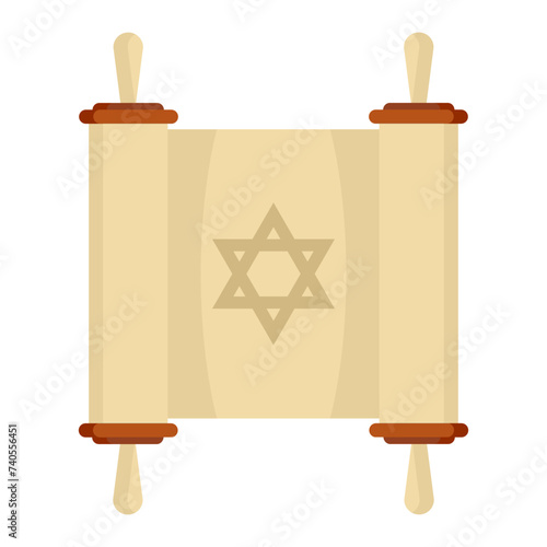 Thor scrolls line icon. Religion, Jews, Israel, faith, Jerusalem, synagogue, philosophy, temple, confession. Vector line icon for business and advertising