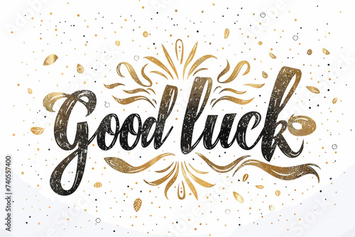 typography text good luck