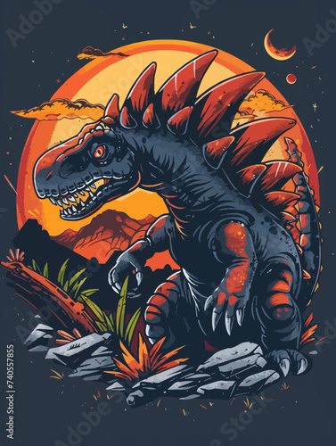 Stegosaurus Illustration