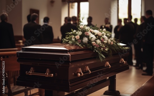 The funeral service 