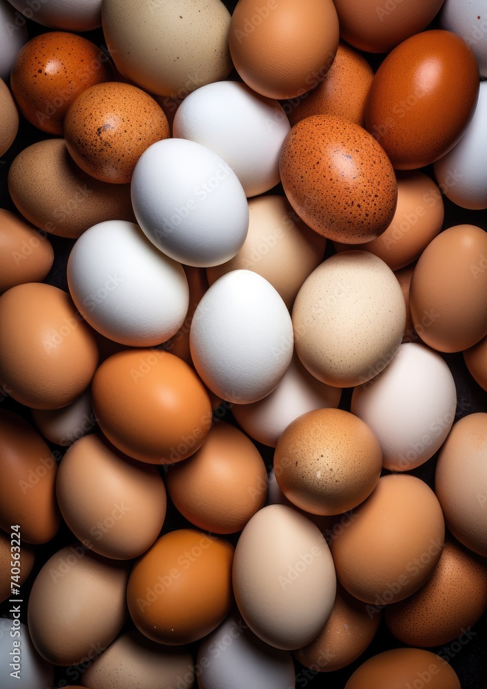BIO fresh chicken eggs on green farm, food protein healthy food . Generative Ai. BIO fresh chicken eggs on green farm, food protein healthy food . Generative Ai.