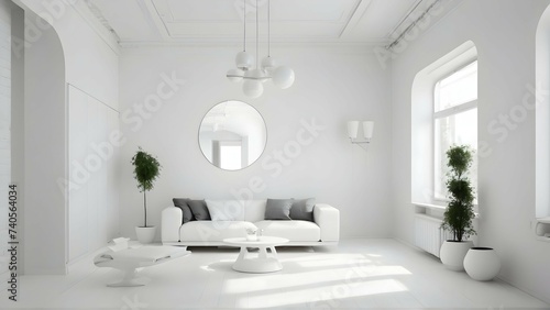 fitness ussr interior design minimalism white color