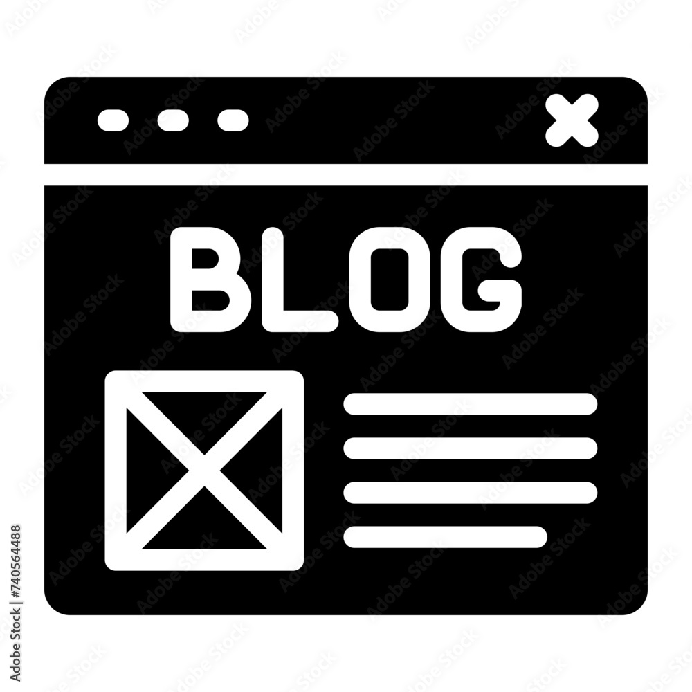 blog page browser icon