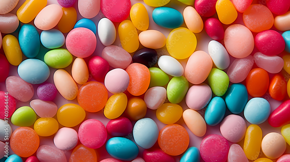 Many colorful candies Many colorful candies
