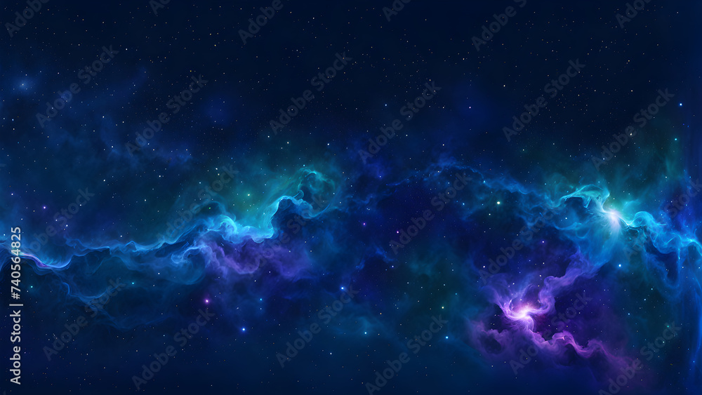 Fototapeta premium galaxy-wallpaper-teeming-with-stars-spectrum-of-colors-weaving-through-space-nebulae-swirling