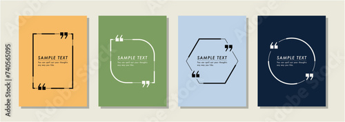 吹き出しテンプレートセット　テキストボックス　素材　フレームバリエーション　おしゃれ