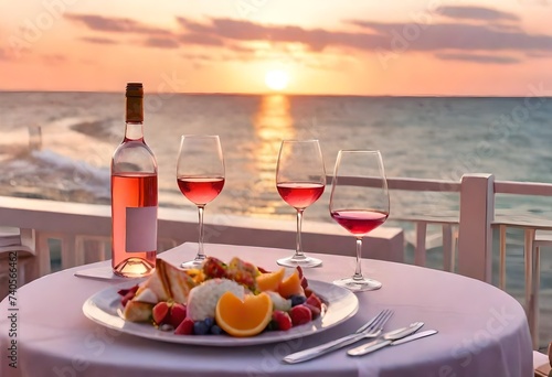 dinner at the beach