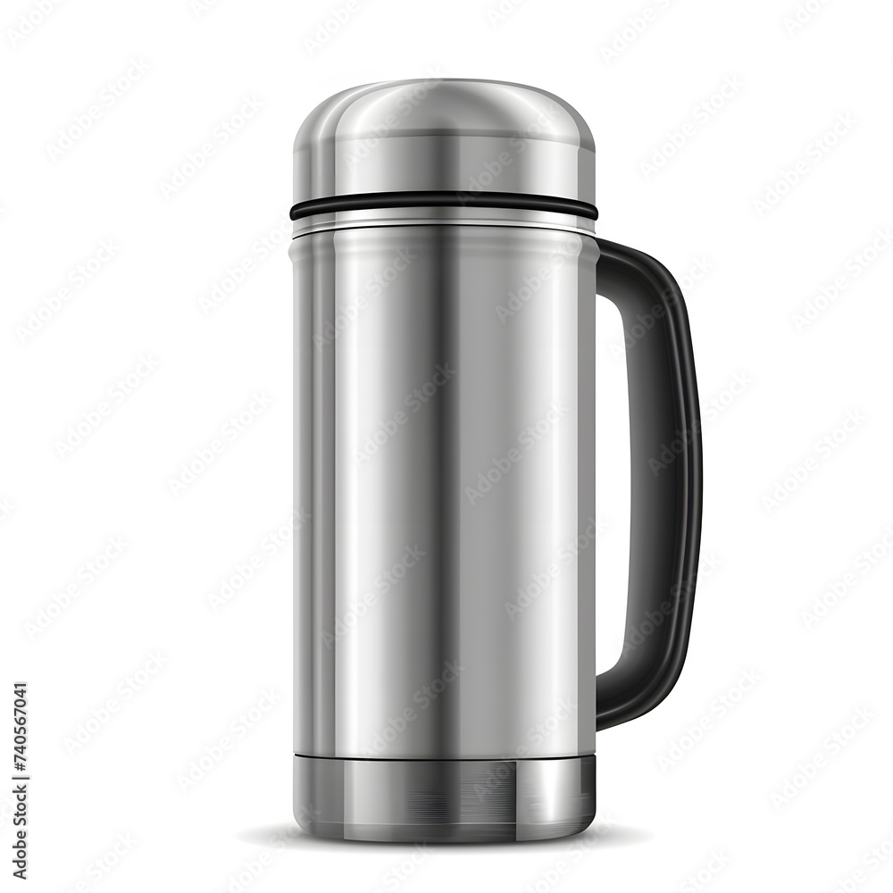 Thermos flask isolated on white background Thermos flask isolated on white background