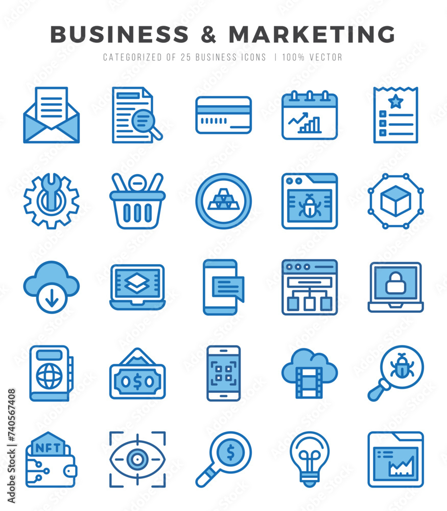 Business & Marketing Icon Bundle 25 Icons for Websites and Apps Business & Marketing Icon Bundle 25 Icons for Websites and Apps