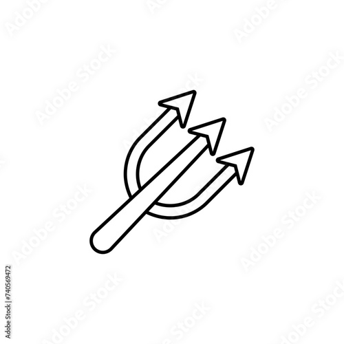 Fishing icon vector. Hook illustration sign. Bait symbol or logo.
