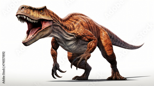 Tyrannosaurus Rex on white background. © Daniel